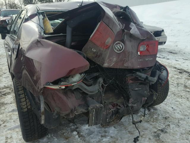 1G4HD57297U152384 - 2007 BUICK LUCERNE CX MAROON photo 9