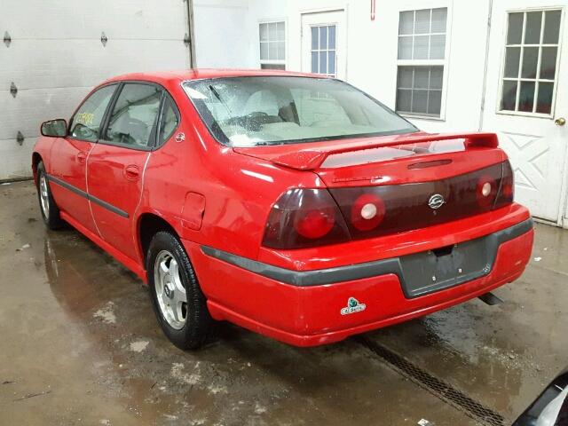 2G1WH55K129198549 - 2002 CHEVROLET IMPALA LS RED photo 3