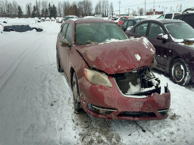 1C3CCBCG8DN691056 - 2013 CHRYSLER 200 LIMITE RED photo 1