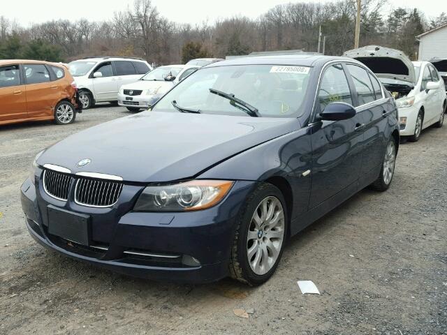 WBAVD53548A283892 - 2008 BMW 335 XI BLUE photo 2