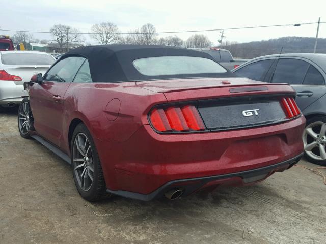 1FATP8FFXG5312607 - 2016 FORD MUSTANG GT RED photo 3