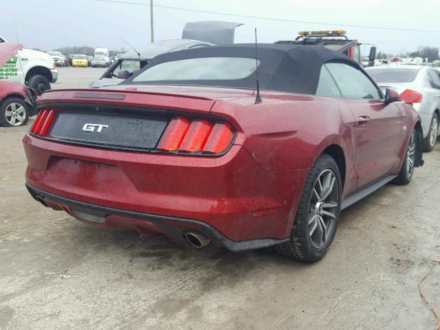 1FATP8FFXG5312607 - 2016 FORD MUSTANG GT RED photo 4