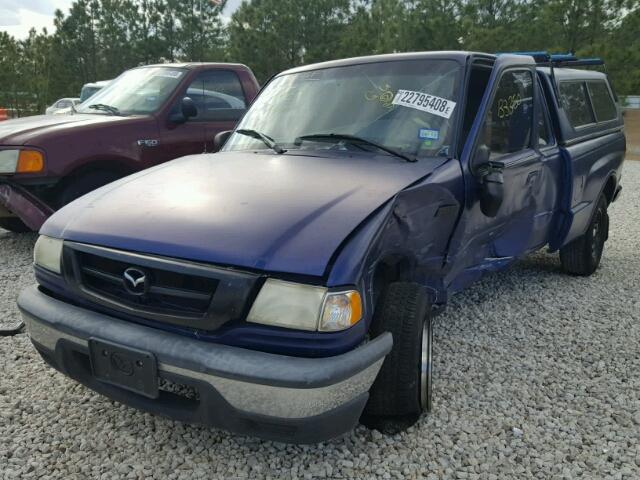 4F4YR46U13TM21374 - 2003 MAZDA B3000 CAB BLUE photo 2