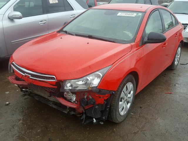 1G1PA5SH3E7434125 - 2014 CHEVROLET CRUZE LS RED photo 2