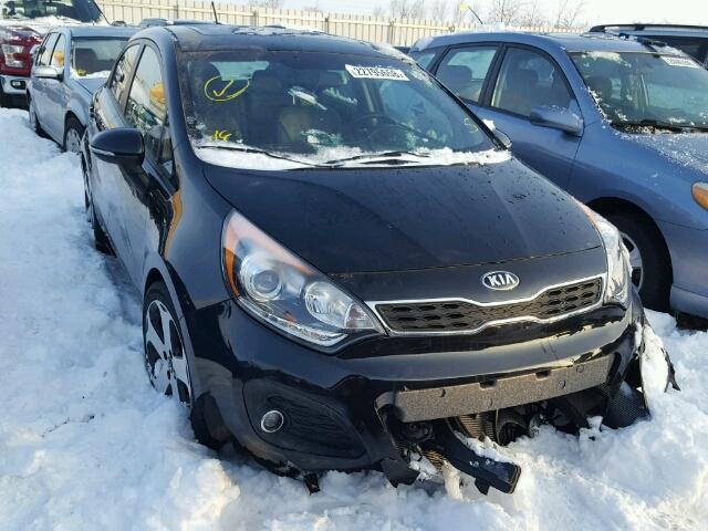 KNADN5A36F6715800 - 2015 KIA RIO EX BLACK photo 1