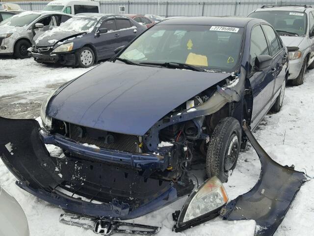 1HGCM56184A812551 - 2004 HONDA ACCORD DX BLUE photo 2