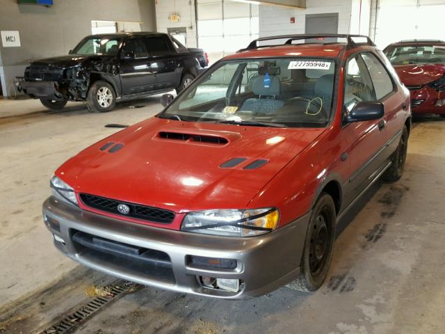 JF1GF4853WG805503 - 1998 SUBARU IMPREZA OU RED photo 2