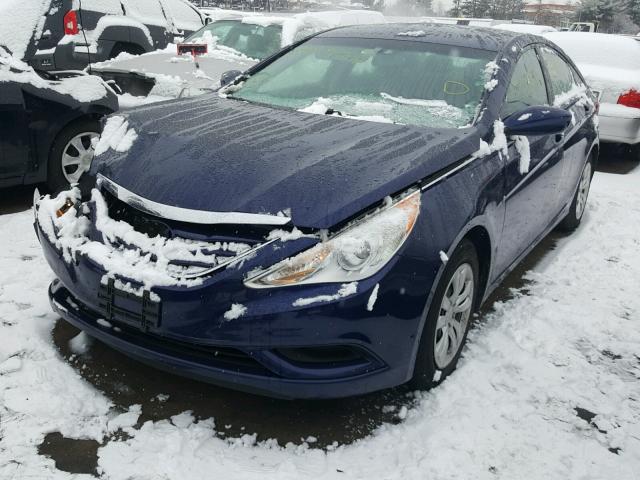 5NPEB4AC3CH339598 - 2012 HYUNDAI SONATA GLS BLUE photo 2