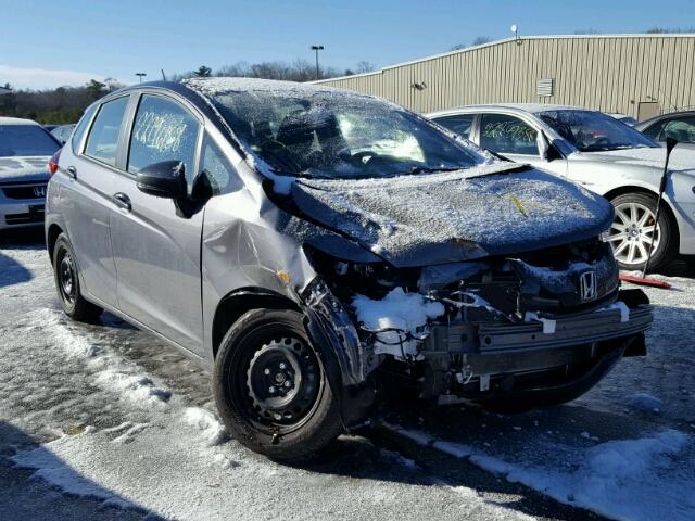 JHMGK5H55HS019955 - 2017 HONDA FIT LX GRAY photo 1