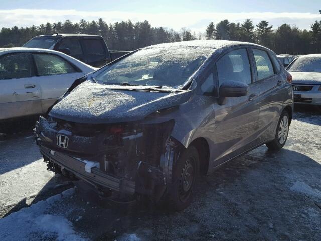 JHMGK5H55HS019955 - 2017 HONDA FIT LX Gris photo 2