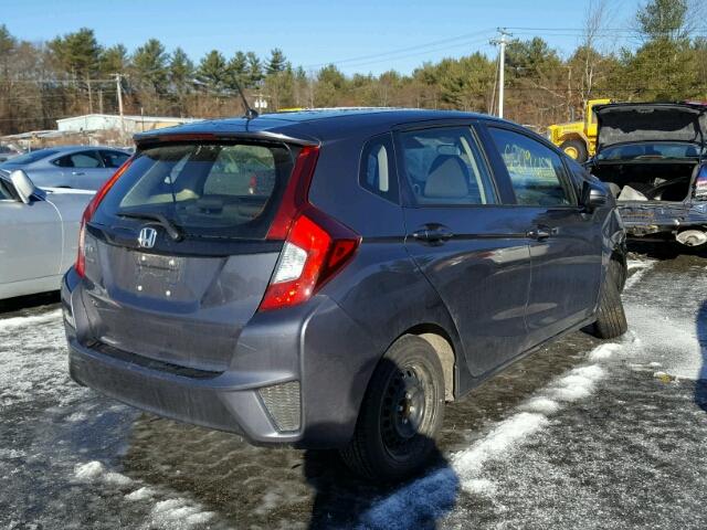 JHMGK5H55HS019955 - 2017 HONDA FIT LX GRAY photo 4