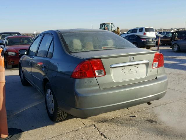 2HGES16533H567362 - 2003 HONDA CIVIC LX GREEN photo 3