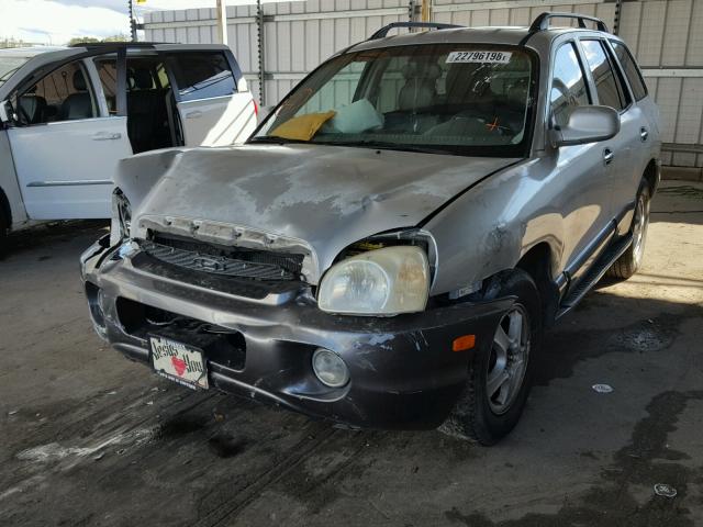 KM8SC13E23U461870 - 2003 HYUNDAI SANTA FE G SILVER photo 2