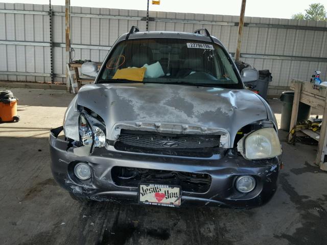 KM8SC13E23U461870 - 2003 HYUNDAI SANTA FE G SILVER photo 9