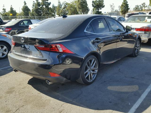 JTHBA1D26G5028856 - 2016 LEXUS IS 200T BLACK photo 4