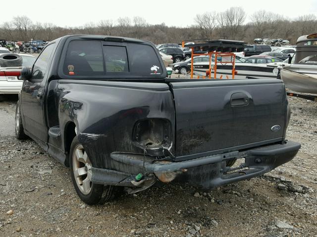 2FTZF07342CA37702 - 2002 FORD F150 SVT L BLACK photo 3