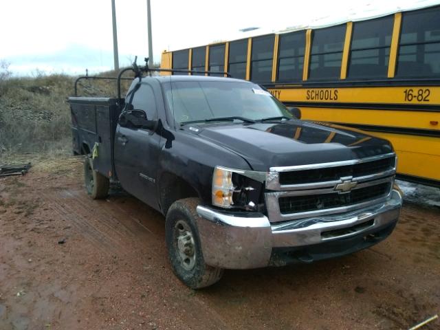 1GCHC24K37E539534 - 2007 CHEVROLET SILVERADO BLACK photo 1