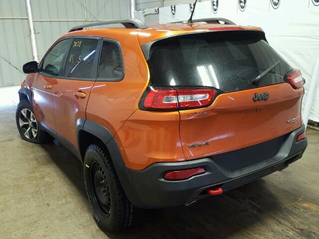 1C4PJMBS2FW512513 - 2015 JEEP CHEROKEE T ORANGE photo 3