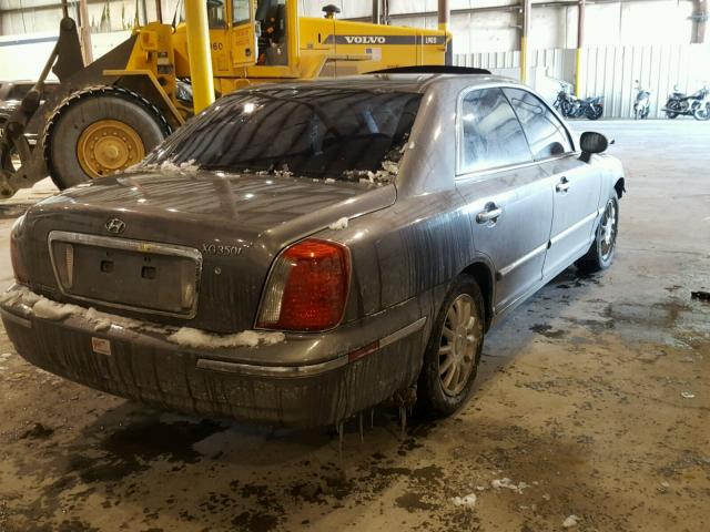 KMHFU45E34A346825 - 2004 HYUNDAI XG 350 GRAY photo 4