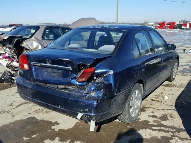 2HGES26712H514763 - 2002 HONDA CIVIC EX Mavi foto 4
