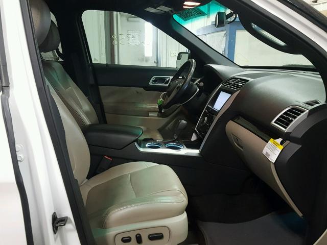 1FM5K7F82DGB26701 - 2013 FORD EXPLORER L WHITE photo 5