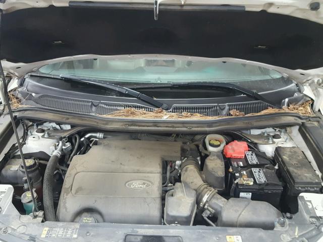 1FM5K7F82DGB26701 - 2013 FORD EXPLORER L WHITE photo 7