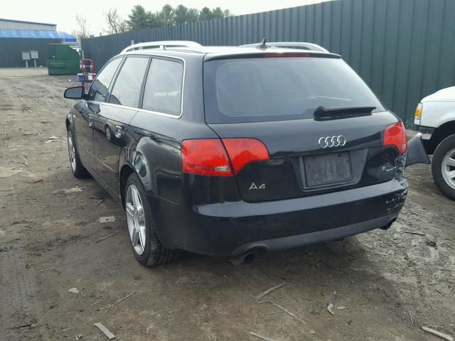 WAUKF78EX7A170285 - 2007 AUDI A4 2.0T AV BLACK photo 3