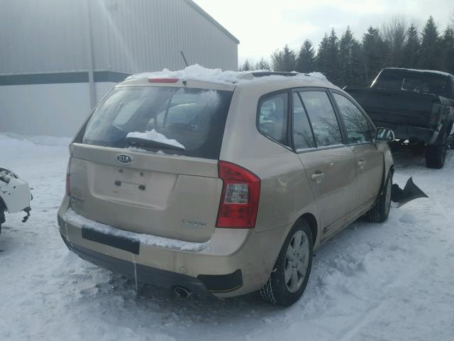 KNAFG526577111761 - 2007 KIA RONDO LX GOLD photo 4