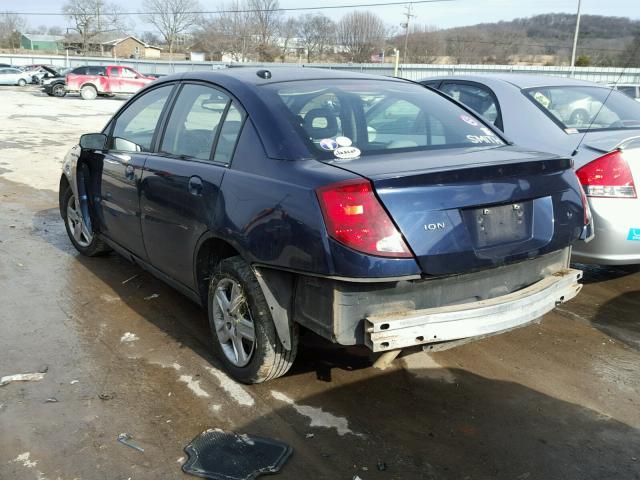 1G8AJ55F87Z206324 - 2007 SATURN ION LEVEL BLUE photo 3