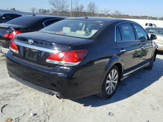 4T1BK3DB7BU371860 - 2011 TOYOTA AVALON BAS BLACK photo 4