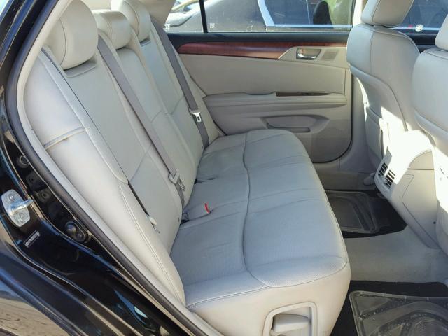 4T1BK3DB7BU371860 - 2011 TOYOTA AVALON BAS BLACK photo 6