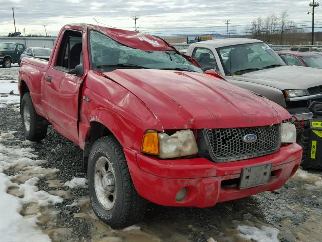 1FTYR11U42PB66175 - 2002 FORD RANGER RED photo 1