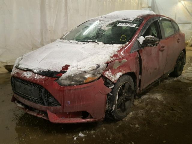 1FADP3K26DL122241 - 2013 FORD FOCUS SE RED photo 2