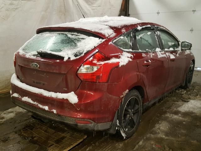 1FADP3K26DL122241 - 2013 FORD FOCUS SE RED photo 4