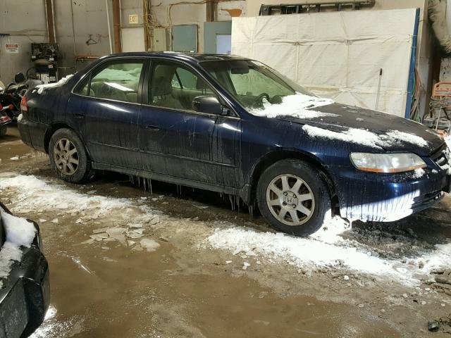 1HGCG55742A806563 - 2002 HONDA ACCORD SE BLUE photo 9