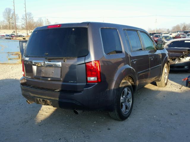 5FNYF4H54FB046868 - 2015 HONDA PILOT EXL GRAY photo 4