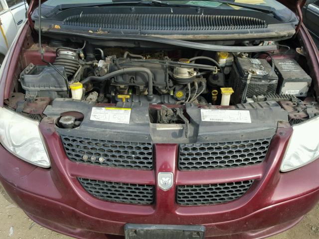 2B4GP44382R739676 - 2002 DODGE GRAND CARA BURGUNDY photo 7