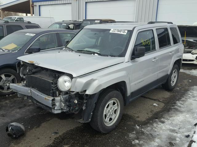 1C4NJRBB1DD201300 - 2013 JEEP PATRIOT SP SILVER photo 2