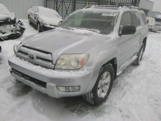 JTEBU14R638010478 - 2003 TOYOTA 4RUNNER SR SILVER photo 2