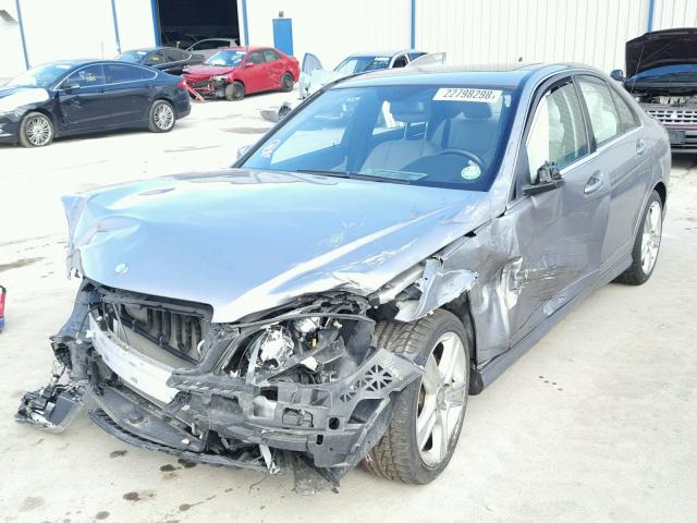 WDDGF5EB9BR181155 - 2011 MERCEDES-BENZ C 300 SILVER photo 2