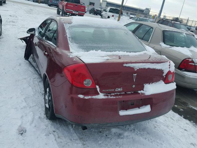 1G2ZG57B484209256 - 2008 PONTIAC G6 BASE RED photo 3