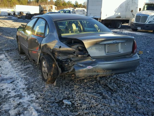 1FAFP55212A238973 - 2002 FORD TAURUS SES GRAY photo 3