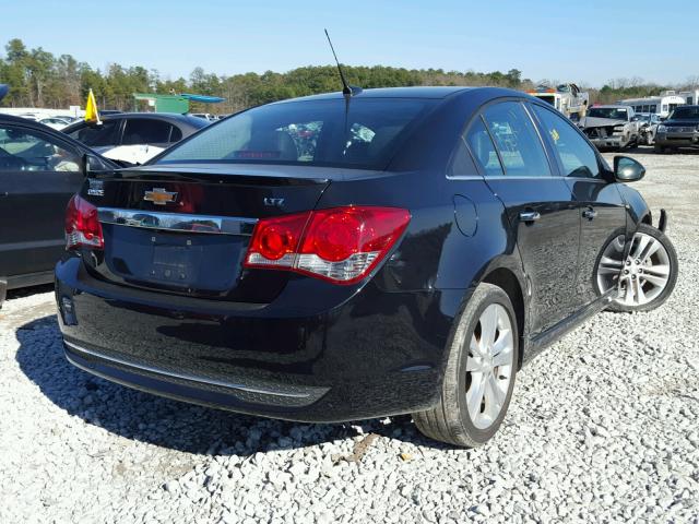 1G1PG5SB1E7256709 - 2014 CHEVROLET CRUZE LTZ BLACK photo 4