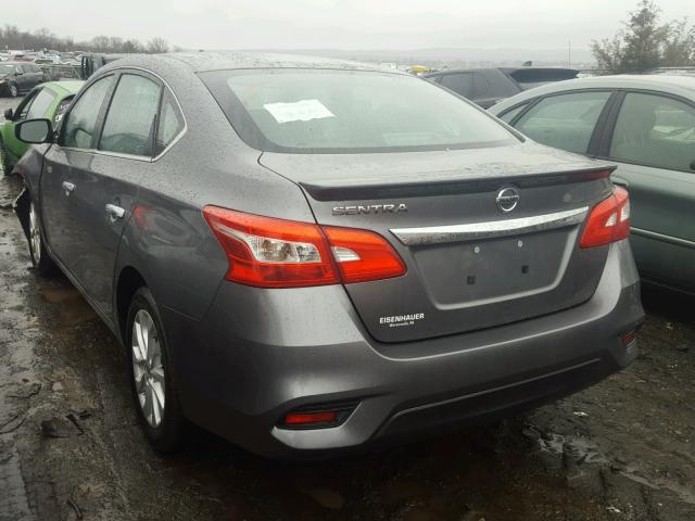 3N1AB7AP7HY262878 - 2017 NISSAN SENTRA S GRAY photo 3