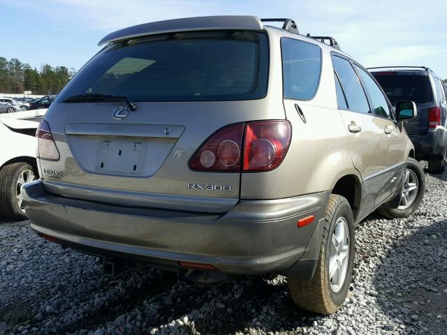 JT6GF10U8X0022349 - 1999 LEXUS RX 300 GOLD photo 4