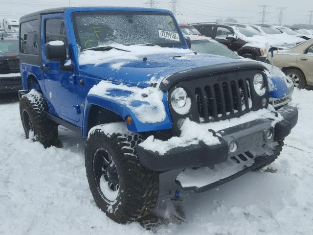 1C4AJWAG4FL614735 - 2015 JEEP WRANGLER S BLUE photo 1