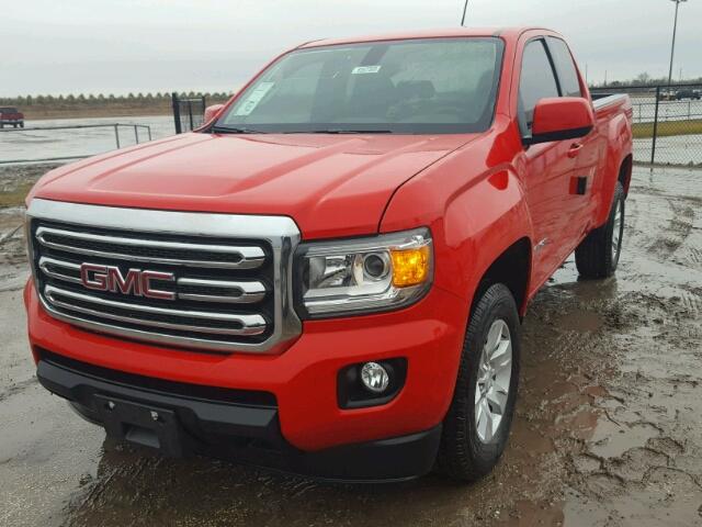 1GTH5CEN4H1313097 - 2017 GMC CANYON SLE RED photo 2