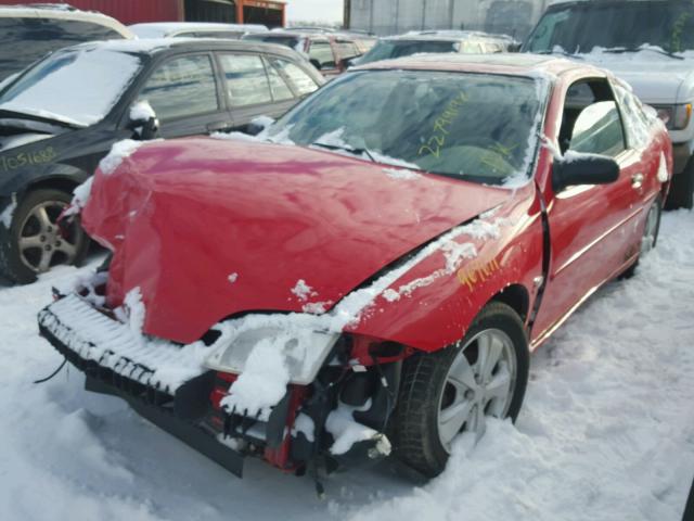 1G1JF12T517143561 - 2001 CHEVROLET CAVALIER Z RED photo 2