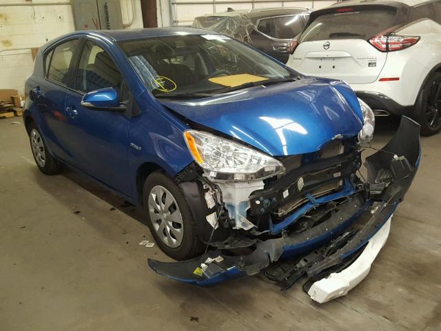 JTDKDTB34D1046291 - 2013 TOYOTA PRIUS C BLUE photo 1