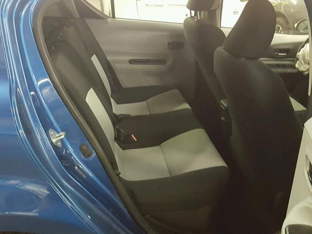 JTDKDTB34D1046291 - 2013 TOYOTA PRIUS C BLUE photo 6